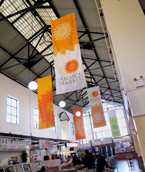 indoor flags and banners
