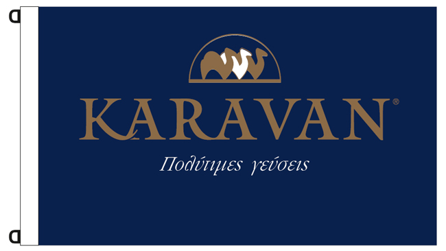 advertising flags 150x90cm for KARAVAN