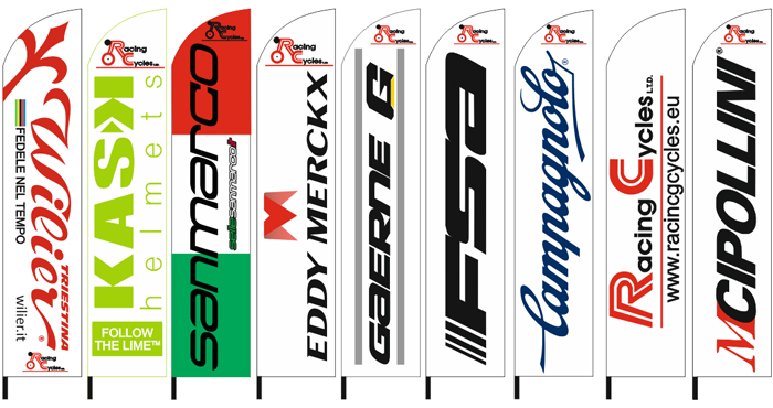 feather flags70x340cm for the company RACING CYCLES